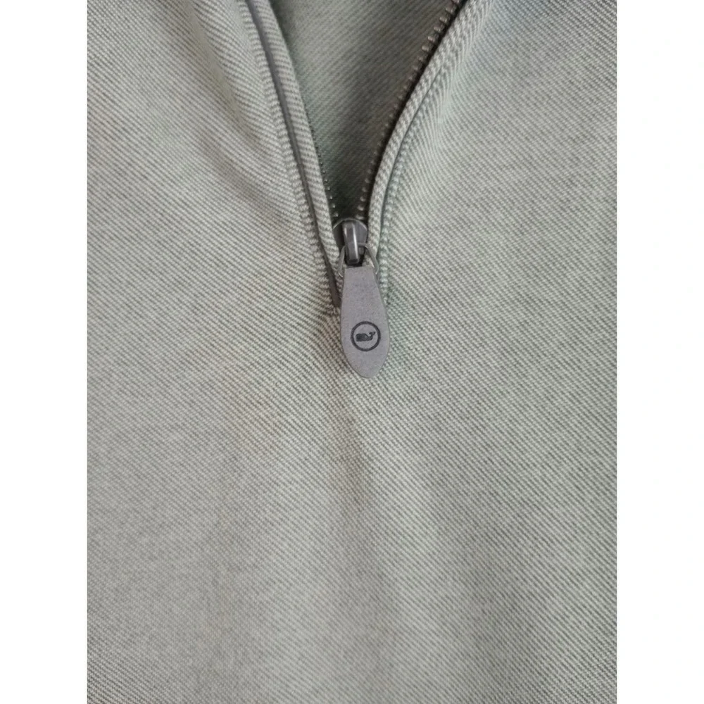 Vineyard Vines Mens Midtown Quarter-Zip Pullover Sweater Gray Size Small - Picture 7 of 9